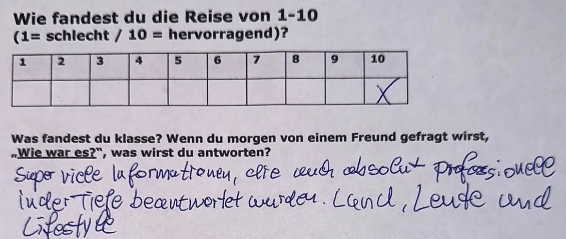 Testimonial Nordzypern Seminar Reise
