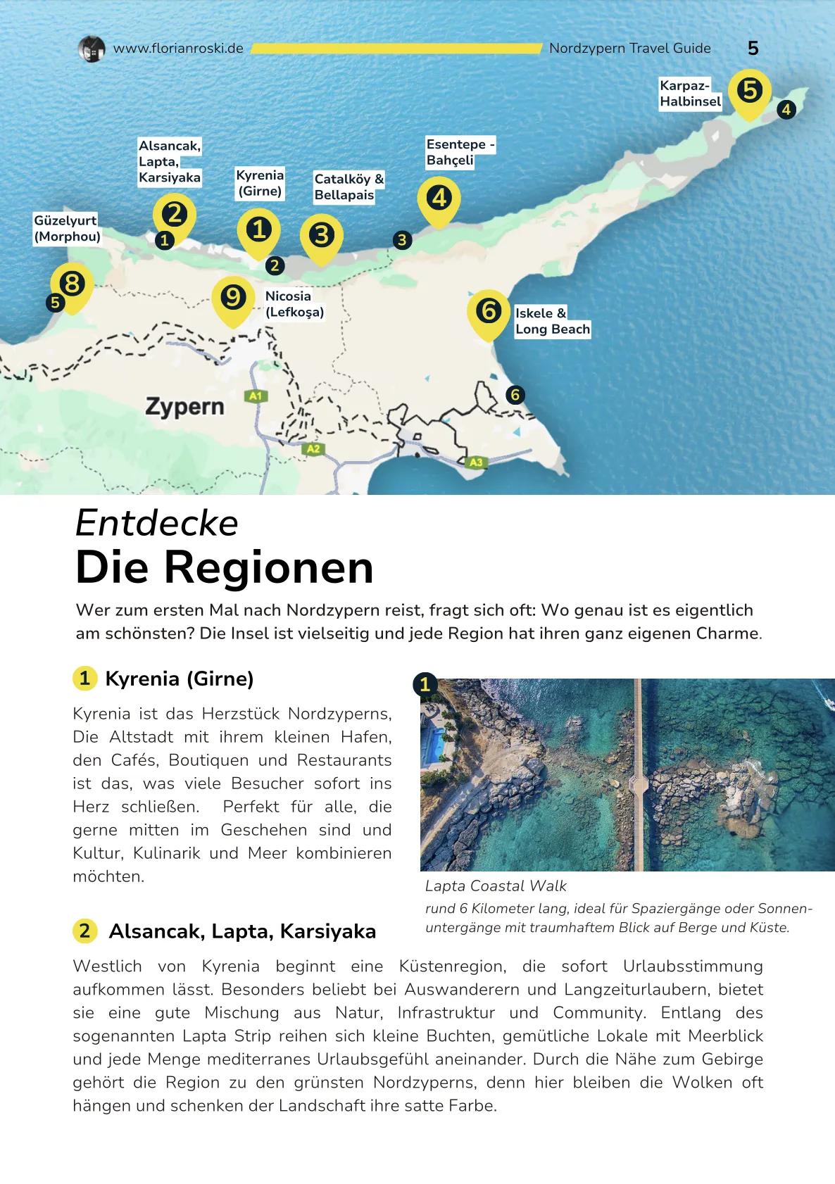 Regionen auf Nordzypern Regionen auf Nordzypern